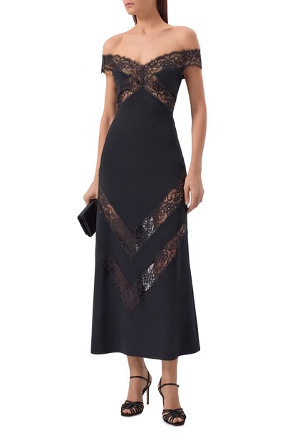 Платье из хлопка и шелка ELIE SAAB, арт. D0989NR26/CDL03, фото 2