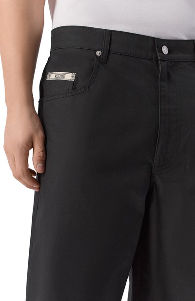 Хлопковые шорты MOSCHINO черного цвета по цене 42450 руб., арт. A0342/0218, фото 5 Хлопковые шорты MOSCHINO, арт. A0342/0218, фото 5