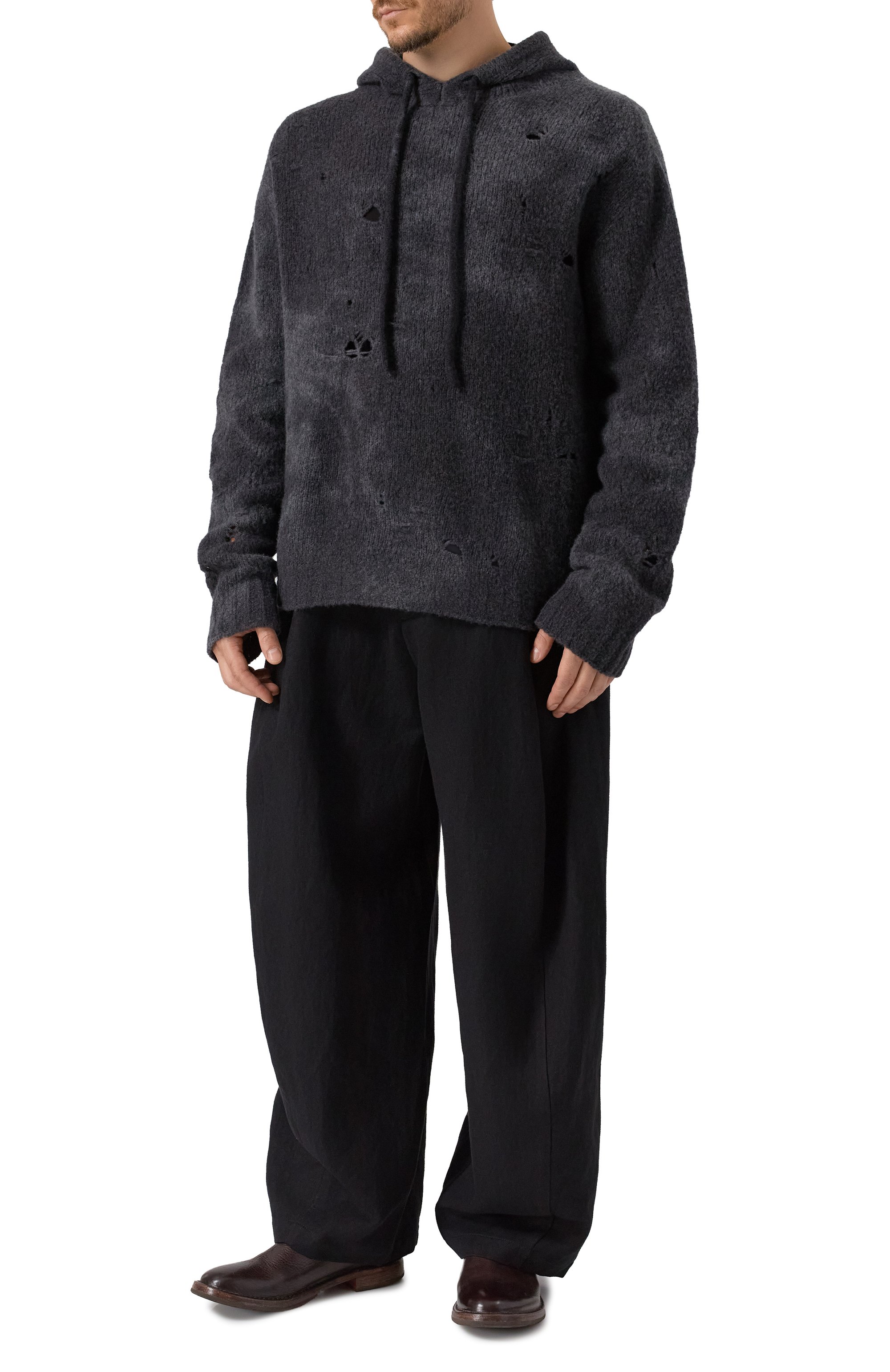 Худи из шерсти и кашемира UMA WANG, арт. UK7599, фото 2