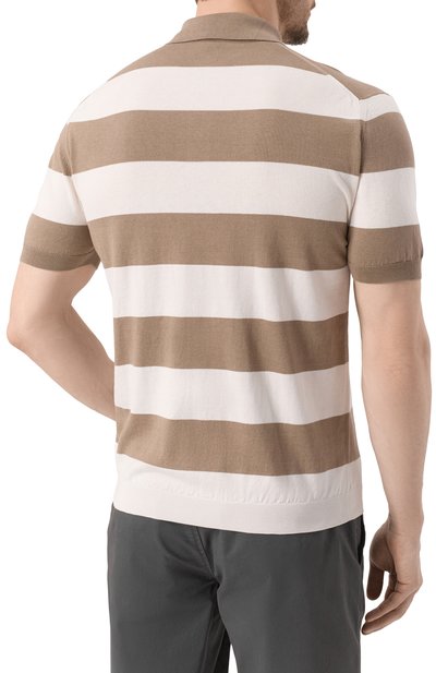 Поло из шелка и хлопка PAUL&SHARK, арт. 25411618, фото 4