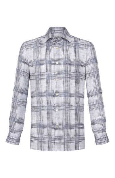 Мужская льняная рубашка KITON, арт. UMCNERH0924406