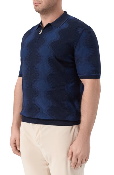 Поло из шелка и хлопка STEFANO RICCI, арт. K818105P31/F26171, фото 3