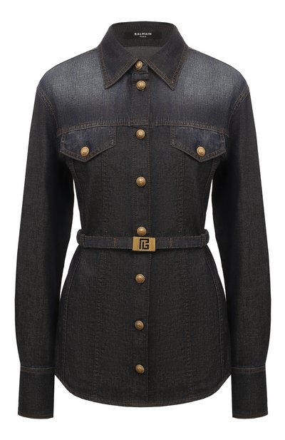 Женская джинсовая рубашка BALMAIN, арт. BF0HC060DD63