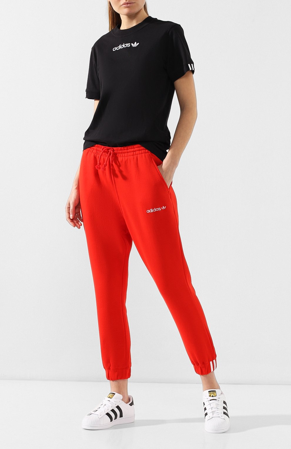 Хлопковая футболка ADIDAS ORIGINALS, арт. DU7190, фото 2