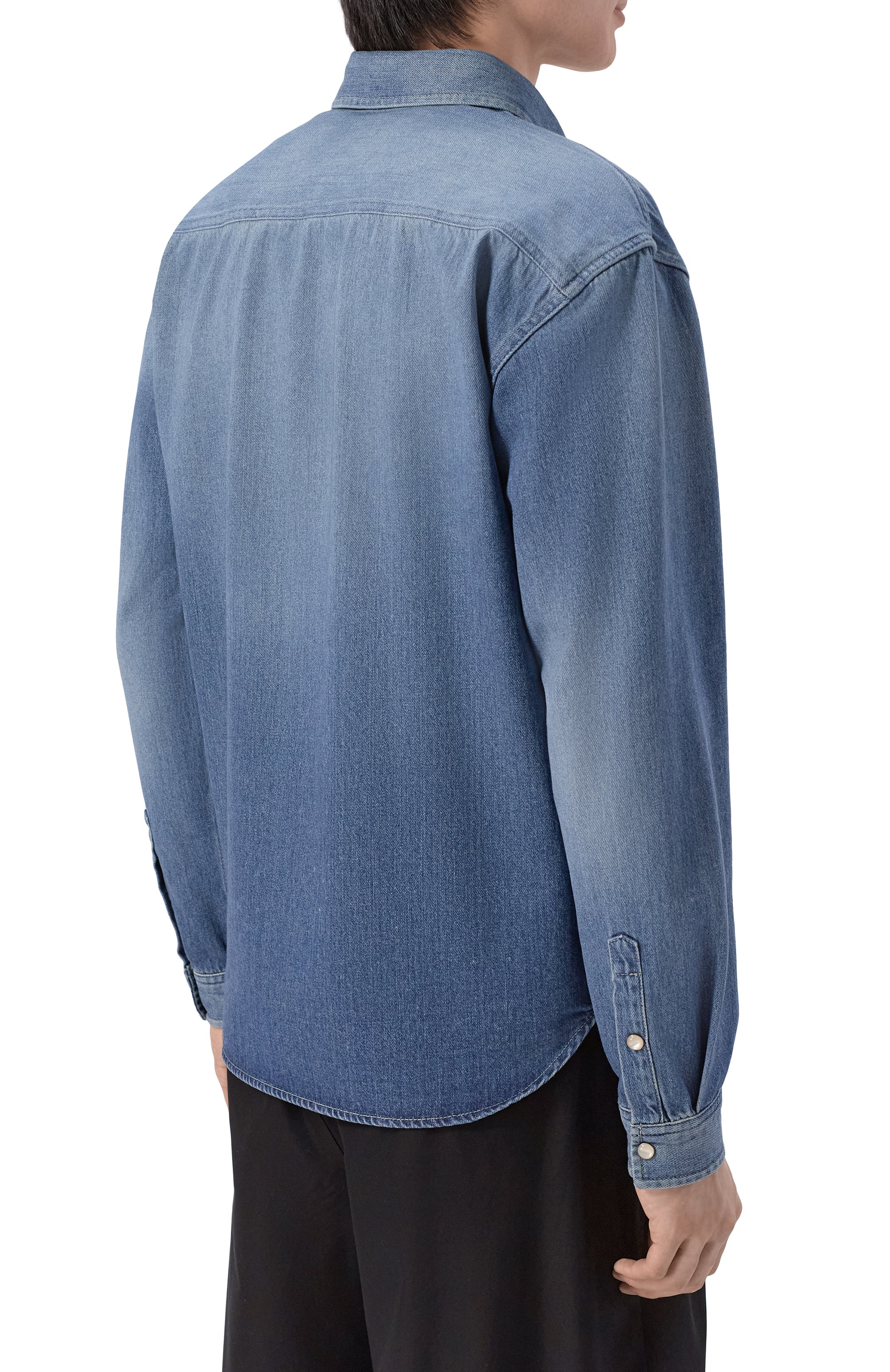 Джинсовая рубашка SAINT LAURENT, арт. 862246/Y29YA, фото 4