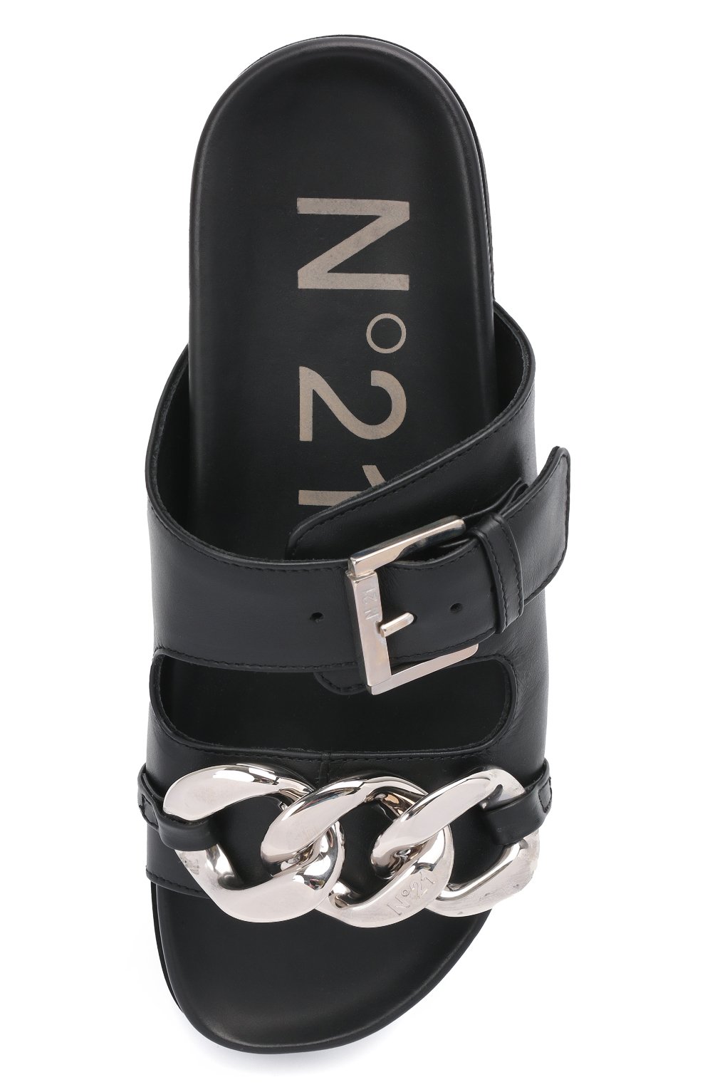 Кожаные шлепанцы N21, арт. 21ECPXNV10155/FUSSBET, фото 5