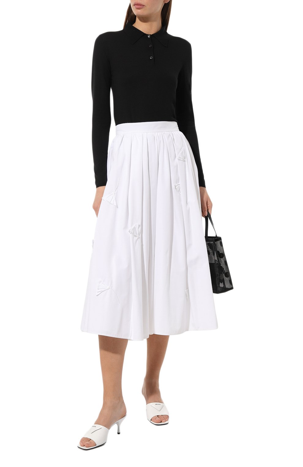 Поло из кашемира и шелка PRADA, арт. P24N1H-10G4-F0002-221, фото 2