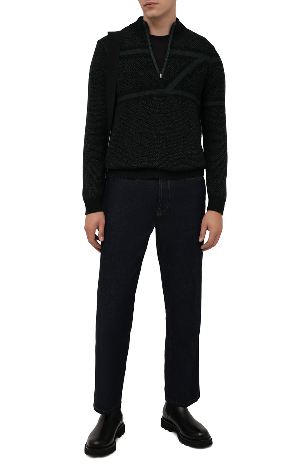 Свитер из шерсти и шелка ZILLI SPORT, арт. MBW-CZ506-PIZS1/ML01, фото 2