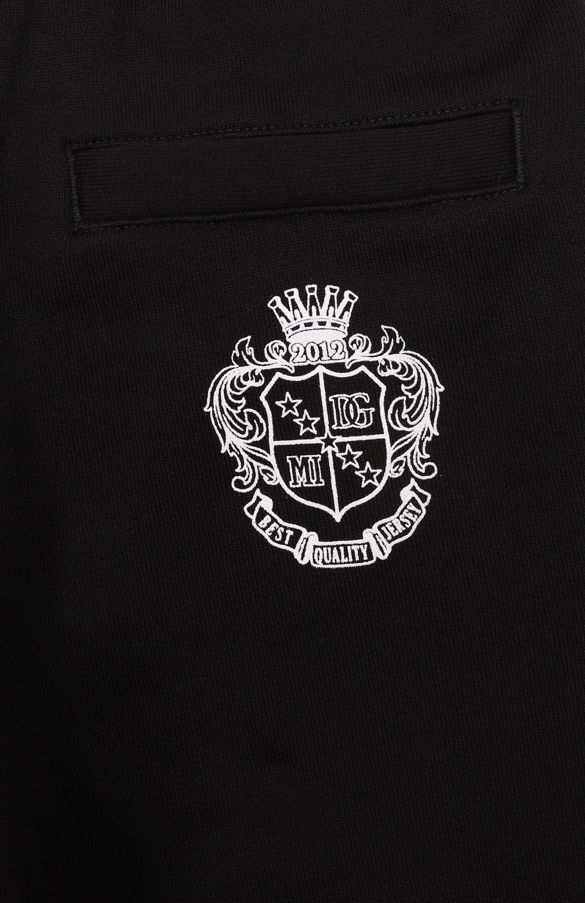 Хлопковые джоггеры DOLCE & GABBANA черного цвета по цене 35700 руб., арт. L4JPLE/G7PTH, фото 3 Хлопковые джоггеры DOLCE & GABBANA, арт. L4JPLE/G7PTH, фото 3