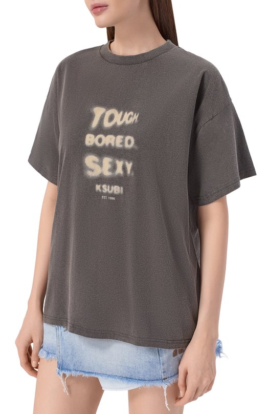 Хлопковая футболка Ksubi WPS26TE007 Серый  WPS26TE007 Фото 3