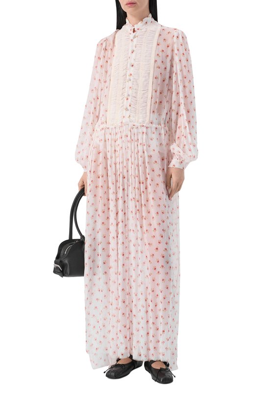 Платье из вискозы Ann Demeulemeester B0013958/FA733 Белый  B0013958/FA733 Фото 2