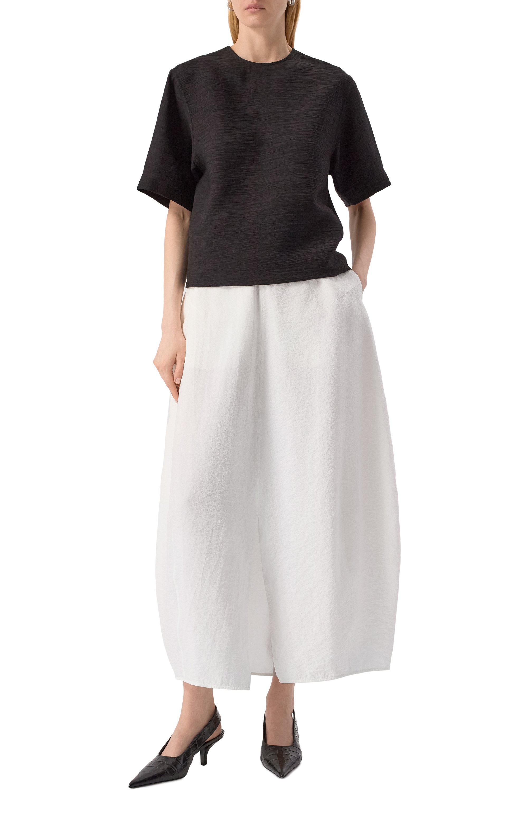 Шелковая юбка TOTEME, арт. 252-WRB0275-FB0368, фото 2