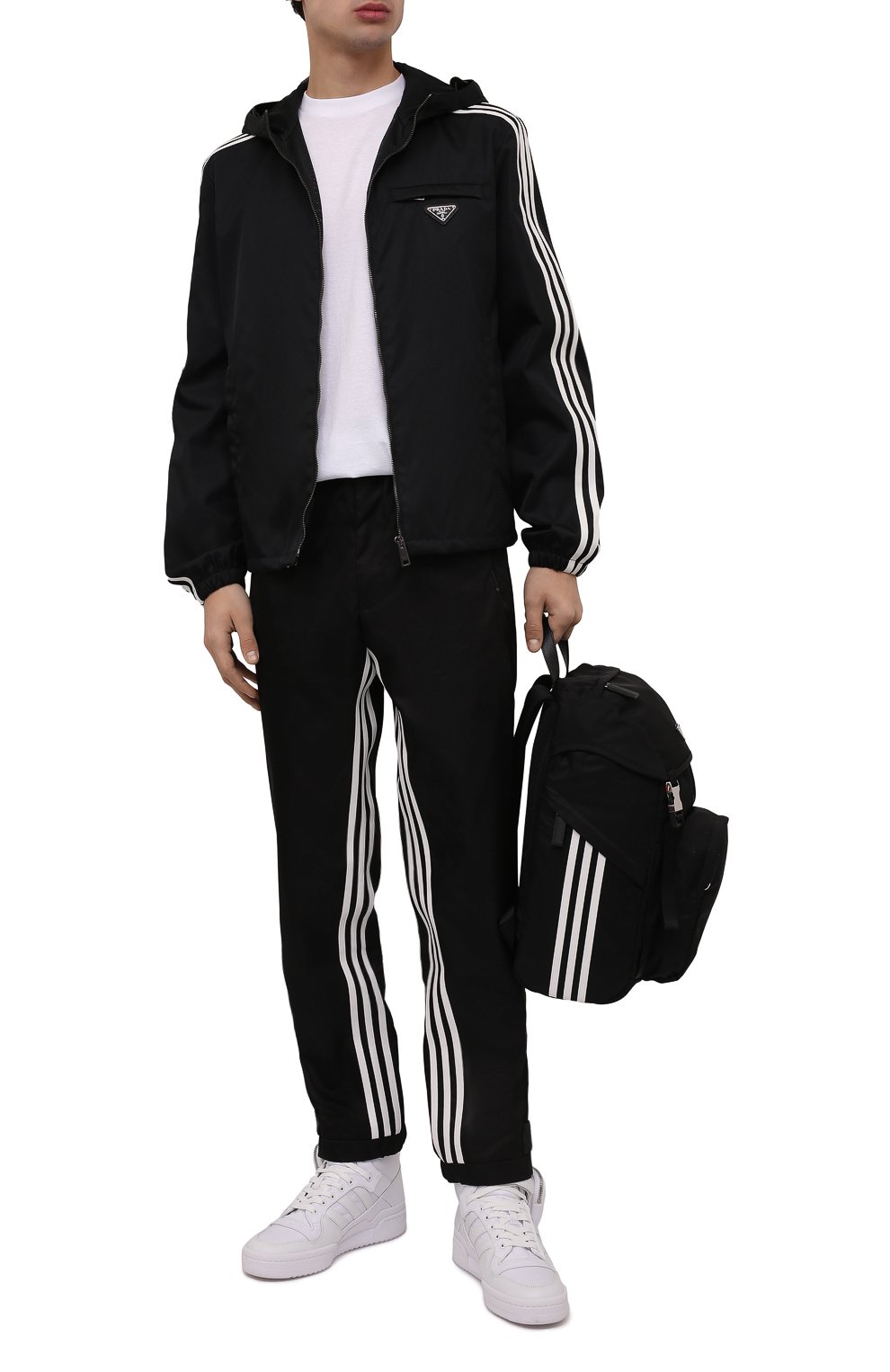 Куртка adidas for prada re-nylon PRADA черного цвета по цене 125000 руб., арт. SGB964-1WQ8-F0002-212, фото 5 Куртка adidas for prada re-nylon PRADA, арт. SGB964-1WQ8-F0002-212, фото 5