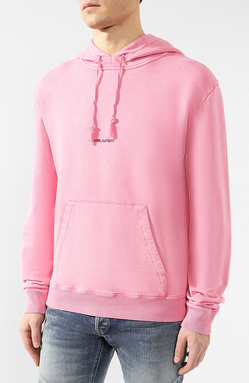 Хлопковое худи SAINT LAURENT, арт. 557555/YB2YE, фото 3