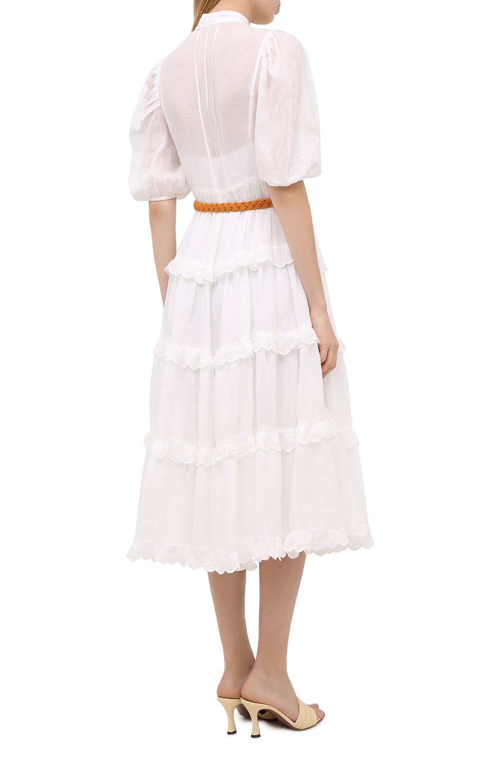 Платье ZIMMERMANN белого цвета по цене 111500 руб., арт. 8490DAME, фото 4 Платье ZIMMERMANN, арт. 8490DAME, фото 4