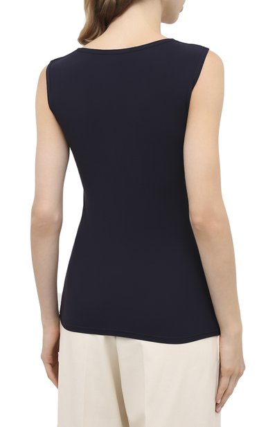 Топ JIL SANDER темно-синего цвета по цене 26350 руб., арт. JSCR705036-WR477108, фото 4 Топ JIL SANDER, арт. JSCR705036-WR477108, фото 4