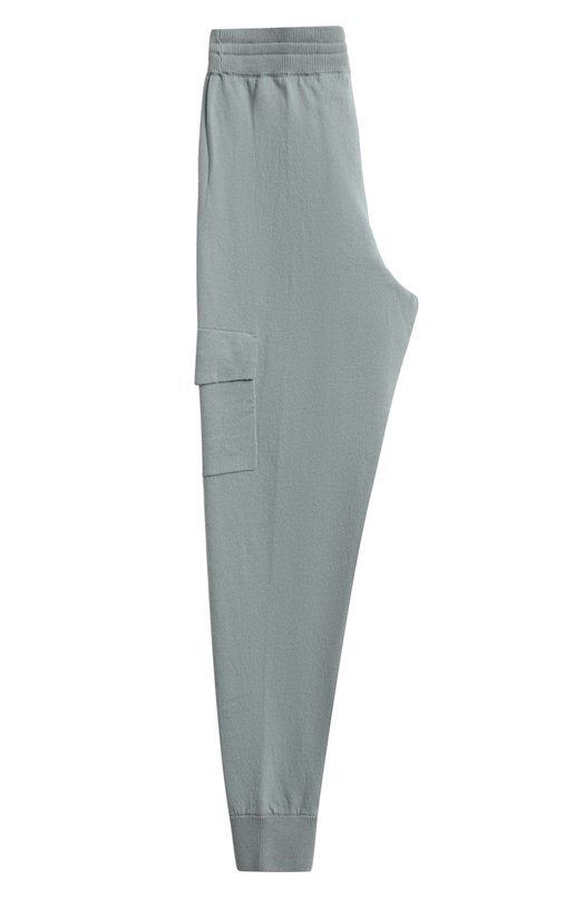 Джоггеры из хлопка и кашемира 360cashmere Голубой, фото 2