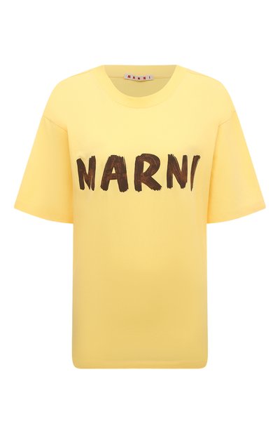 Женская хлопковая футболка MARNI, арт. THJET49EPH/USCS11