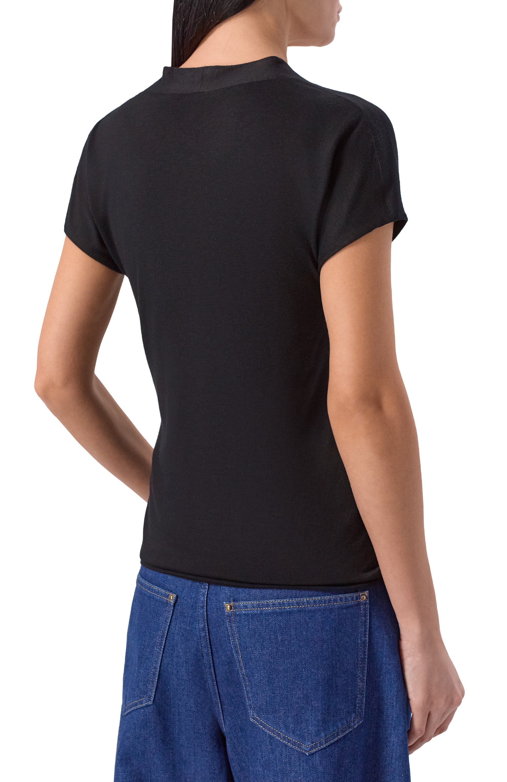 Футболка из вискозы и кашемира GIORGIO ARMANI, арт. 8NAM94/AJV7Z, фото 4