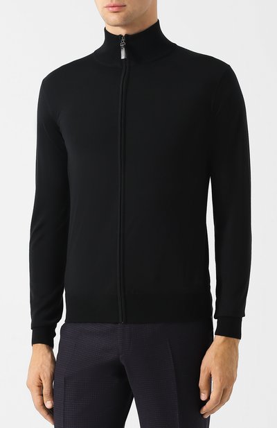 Шерстяной кардиган BRIONI черного цвета по цене 105500 руб., арт. UMT20L/0ZK18, фото 3 Шерстяной кардиган BRIONI, арт. UMT20L/0ZK18, фото 3