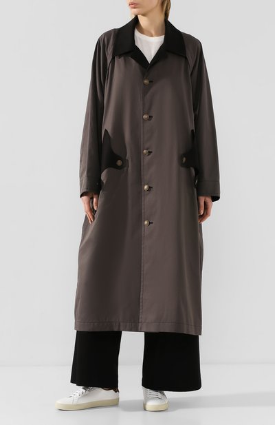 Хлопковое пальто YOHJI YAMAMOTO, арт. NN-C53-800, фото 2