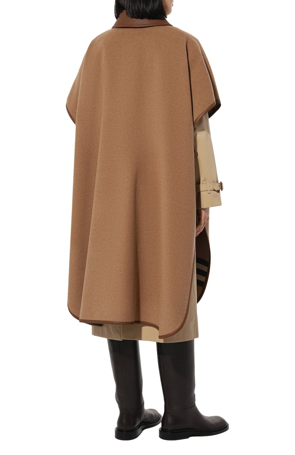 Шерстяная накидка BURBERRY, арт. 8062629 A7028, фото 4