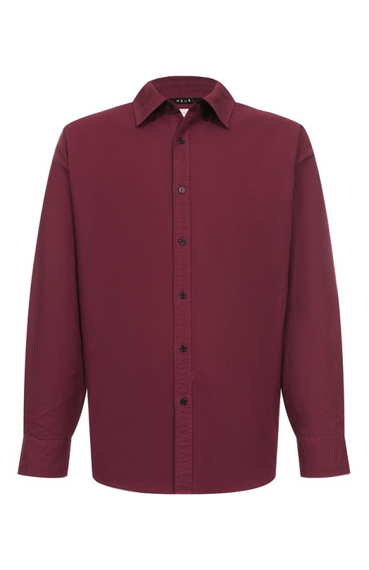 Хлопковая рубашка Ksubi MFA25SH001 Бордовый MFA25SH001