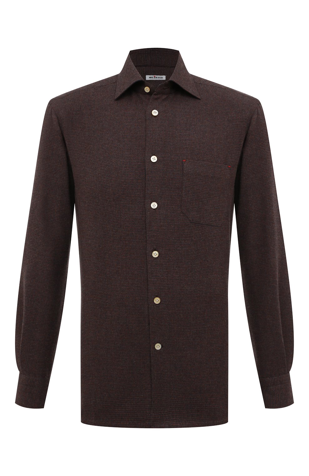 Хлопковая рубашка KITON, арт. UMCNERH0825710, фото 1