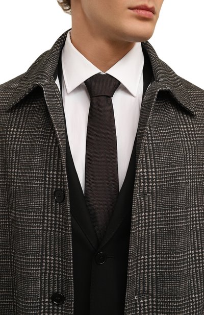 Шелковый галстук VAN LAACK коричневого цвета по цене 11800 руб., арт. LER0Y/K04325, фото 2 Шелковый галстук VAN LAACK, арт. LER0Y/K04325, фото 2