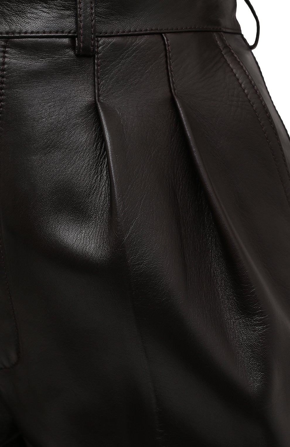 Кожаные шорты SAINT LAURENT, арт. 636127/Y50A2, фото 5