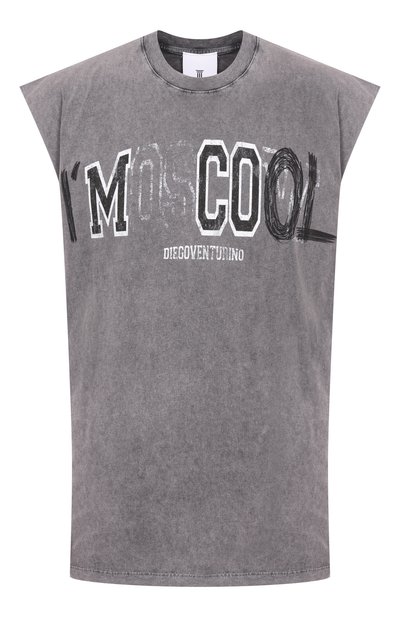 Мужская хлопковая майка DIEGO VENTURINO, арт. DVTSSMC00L