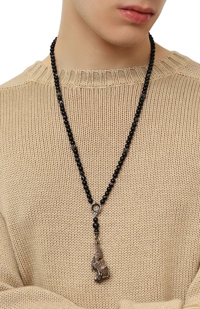 Бидсы ангелы и демоны GL JEWELRY серебряного цвета по цене 46200 руб., арт. PB715, фото 2 Бидсы ангелы и демоны GL JEWELRY, арт. PB715, фото 2