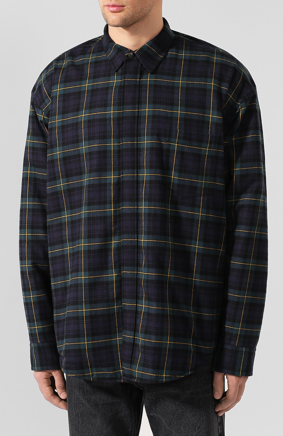 Хлопковая рубашка BALENCIAGA, арт. 594900/TGM11, фо то 3