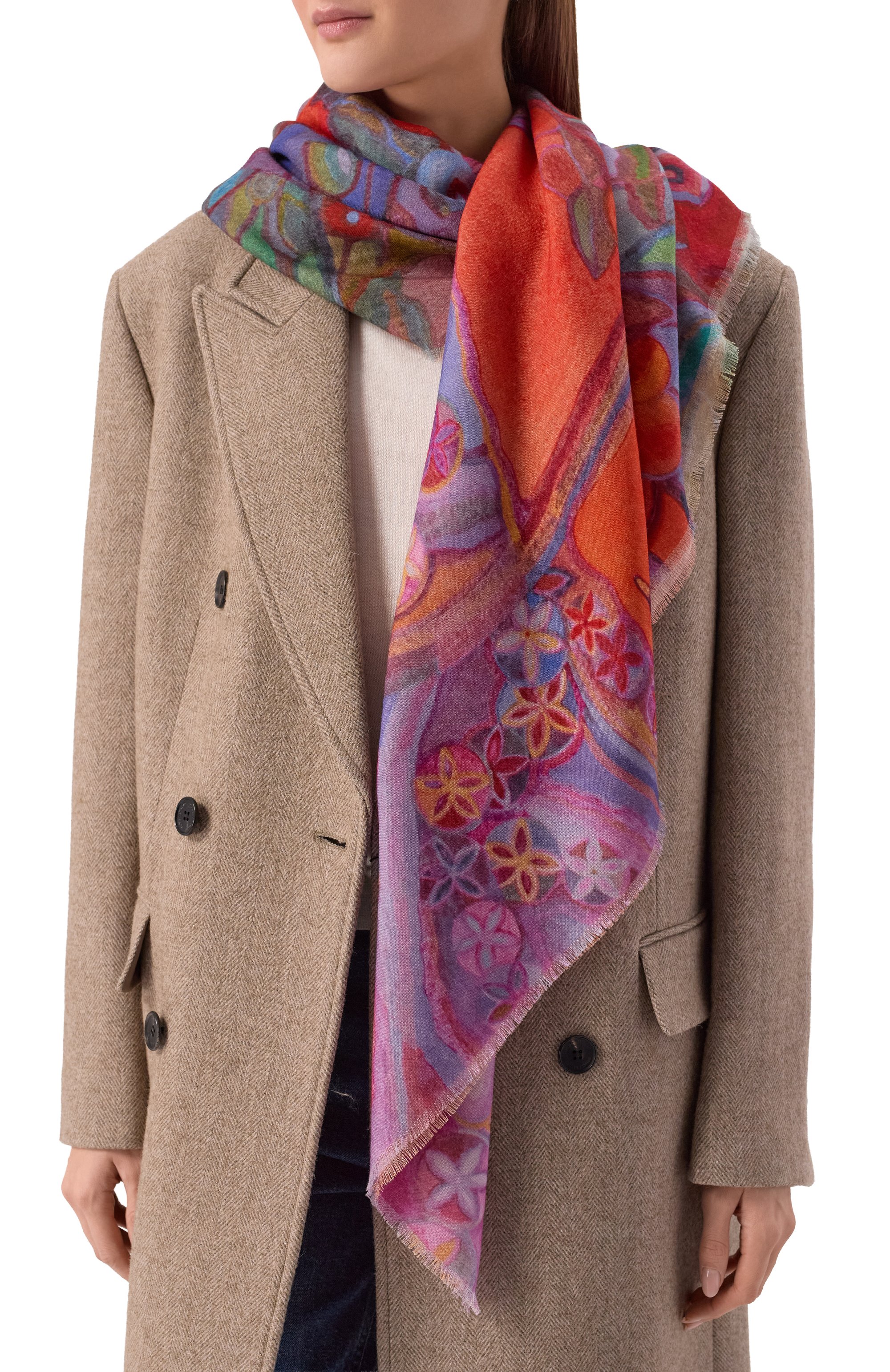 Шерстяная шаль армения GOURJI, арт. 91121439/55117, фото 2