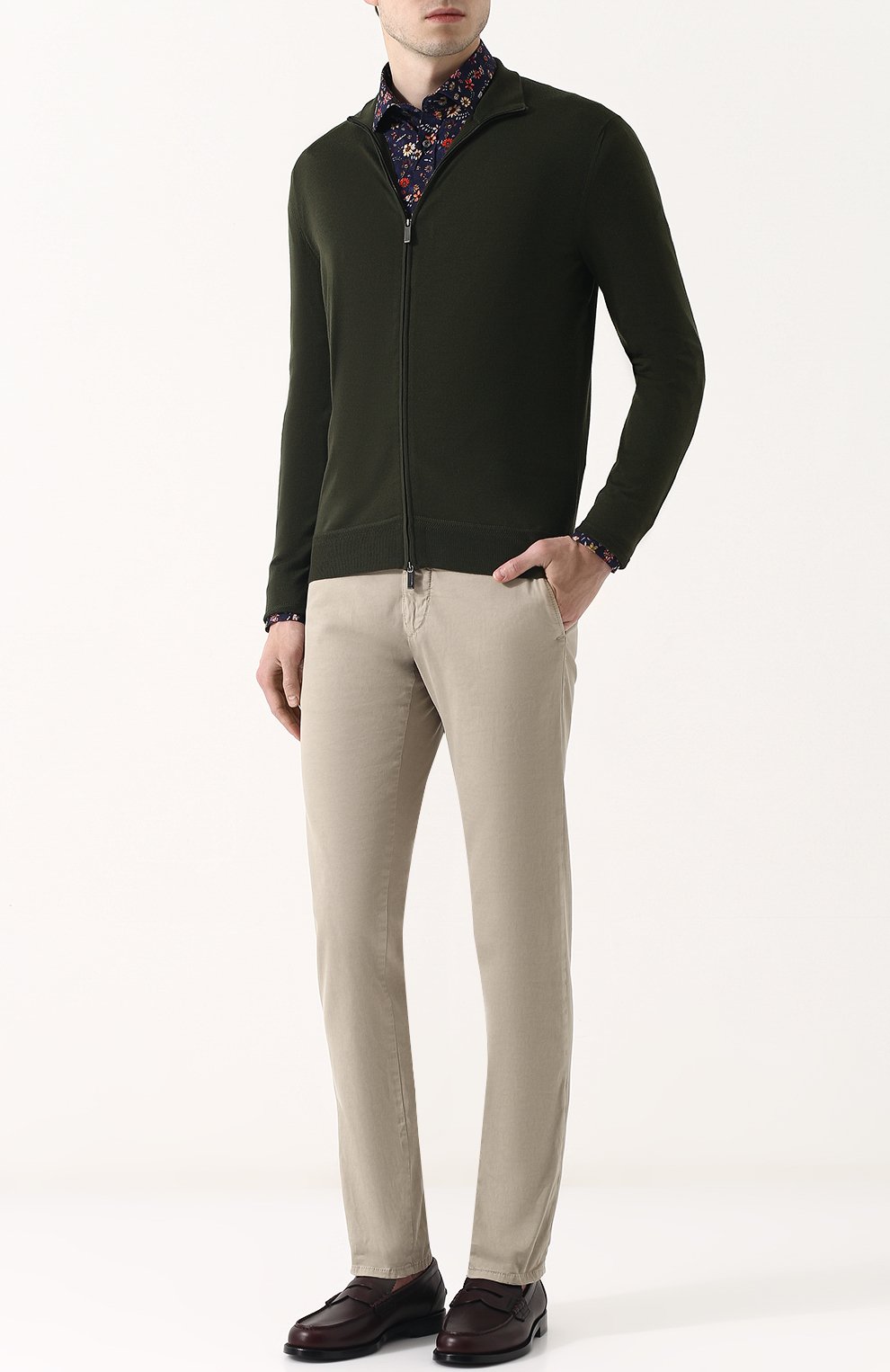 Кардиган из смеси шерсти и кашемира на молнии ZEGNA, арт. UPT91/157, фото 2