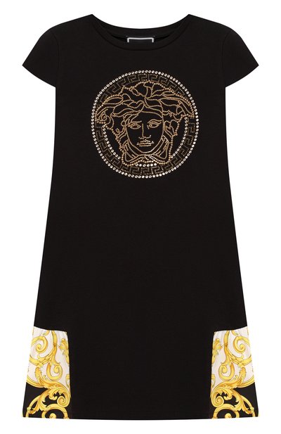 Хлопковое платье VERSACE, арт. YVFAB438/YJE131/6A, фото 1