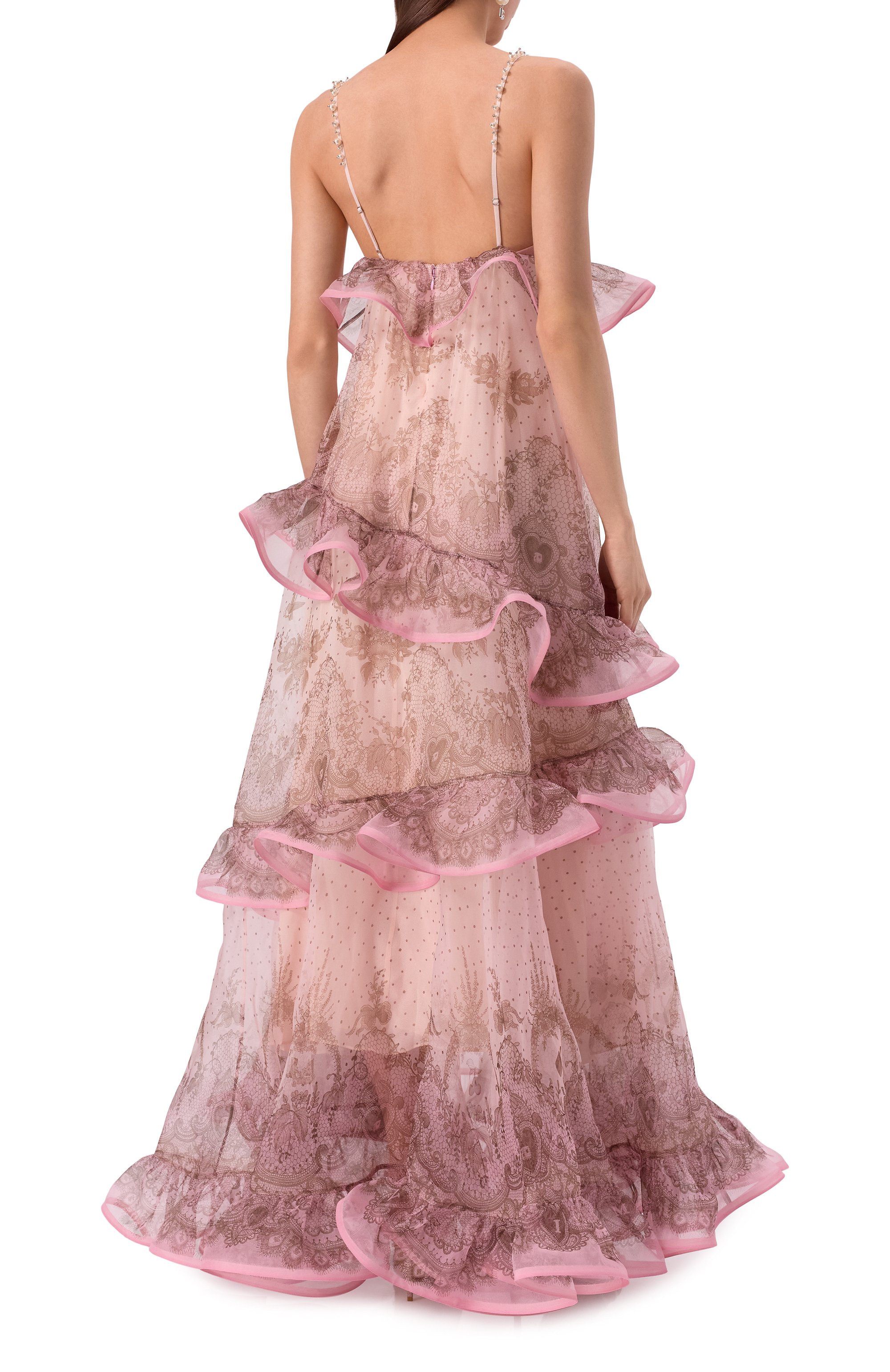 Шелковое платье ZIMMERMANN розового цвета по цене 588000 руб., арт. 2149DR251, фото 4 Шелковое платье ZIMMERMANN, арт. 2149DR251, фото 4