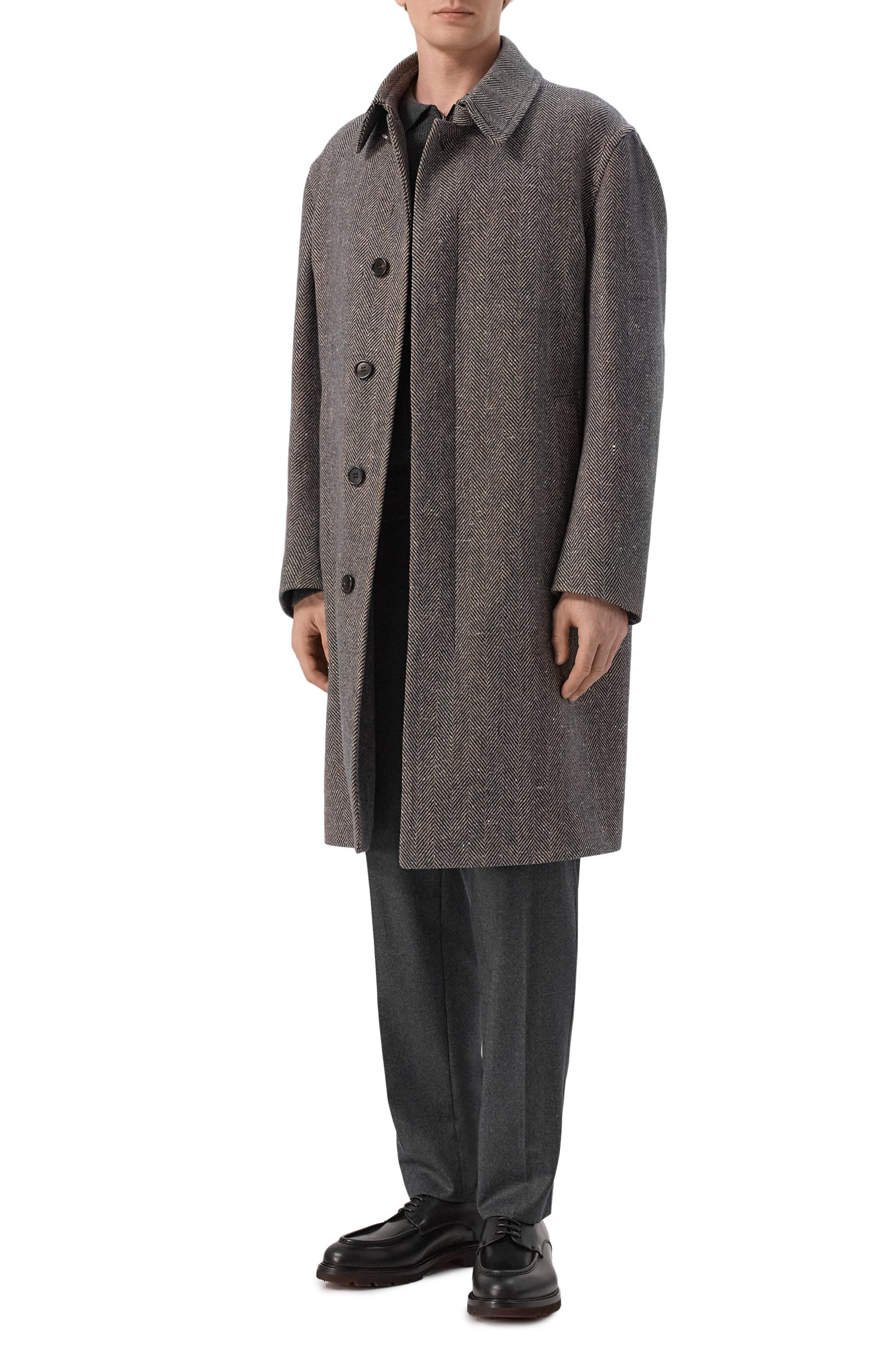 Шерстяные брюки-карго CORNELIANI серого цвета по цене 59950 руб., арт. 284L02/2A18111, фото 2 Шерстяные брюки-карго CORNELIANI, арт. 284L02/2A18111, фото 2