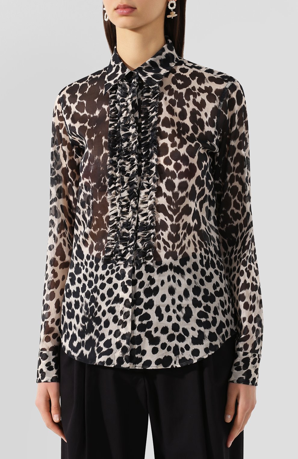Хлопковая блузка DRIES VAN NOTEN, арт. 201-10751-9002, фото 3