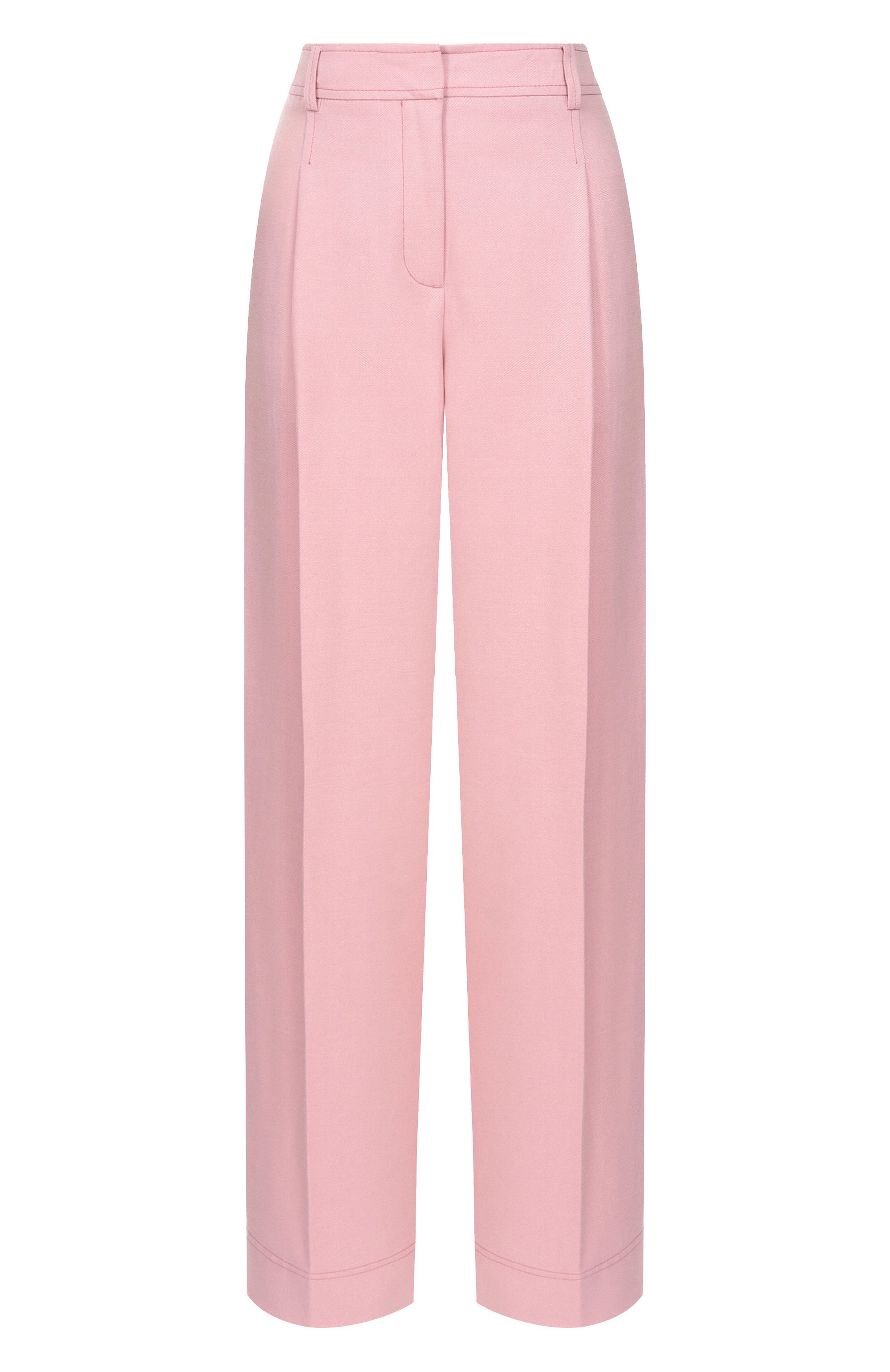 Брюки из хлопка и лиоцелла BOSS ORANGE, арт. 50546207, фото 1