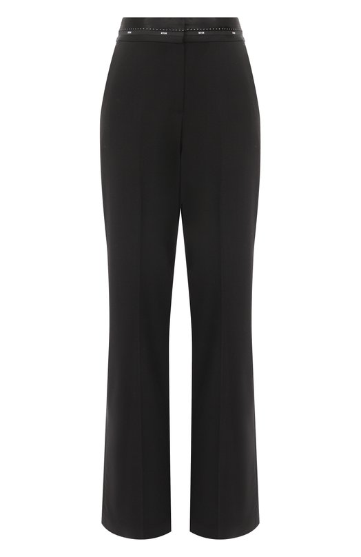 Шерстяные брюки MSGM 3941MDP05/257605 Чёрный 3941MDP05/257605