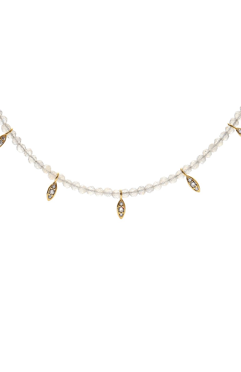 Колье HANKA_IN светло-серого цвета по цене 16550 руб., арт. J0Y-CH-LAB-NAV-0.5M, фото 3 Колье HANKA_IN, арт. J0Y-CH-LAB-NAV-0.5M, фото 3