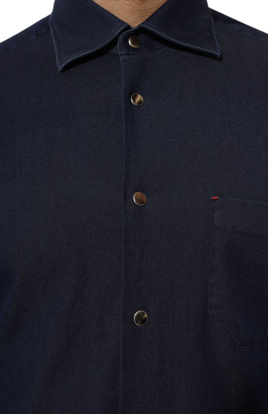 Джинсовая рубашка Kiton UMCNERHH08859 Синий  UMCNERHH08859 Фото 5