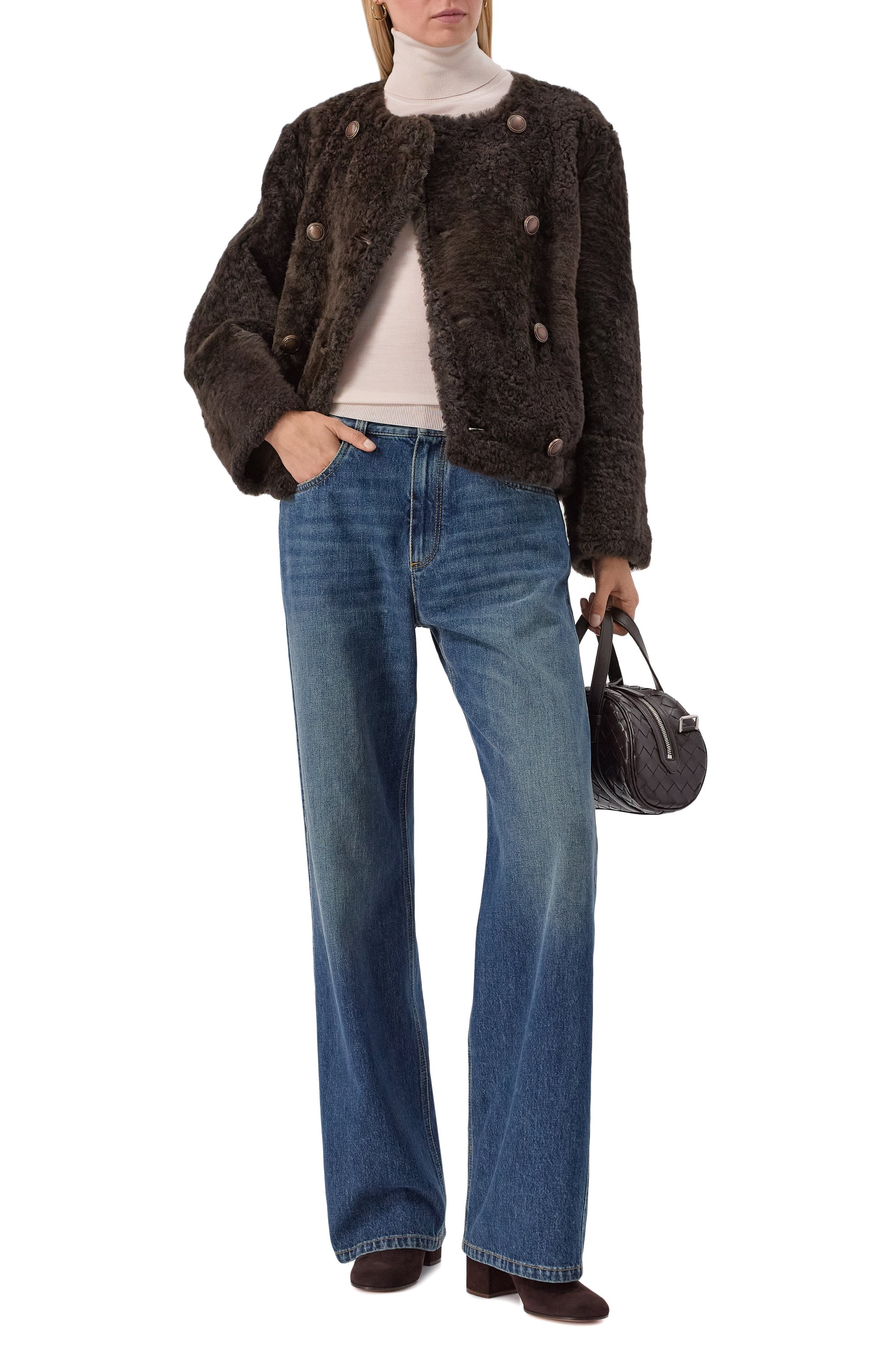 Двусторонняя дубленка из овчины BRUNELLO CUCINELLI, арт. MPMBP7426, фото 2