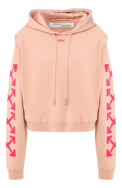 Женский хлопковое худи OFF-WHITE, арт. 0WBB028R190030670328