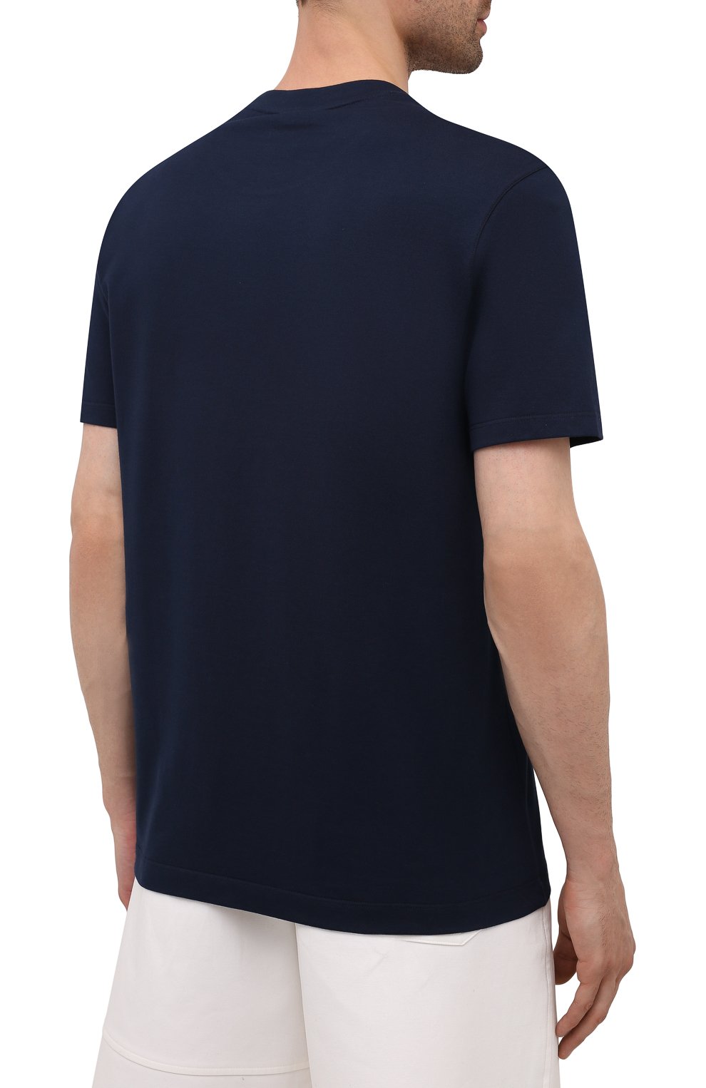 Хлопковая футболка PAUL&SHARK темно-синего цвета по цене 12300 руб., арт. 11311624/C00, фото 4 Хлопковая футболка PAUL&SHARK, арт. 11311624/C00, фото 4