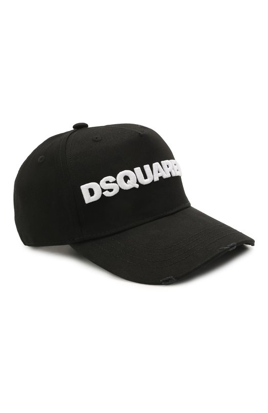Хлопковая бейсболка Dsquared2 BCM0028 05C00001 Чёрный BCM0028 05C00001