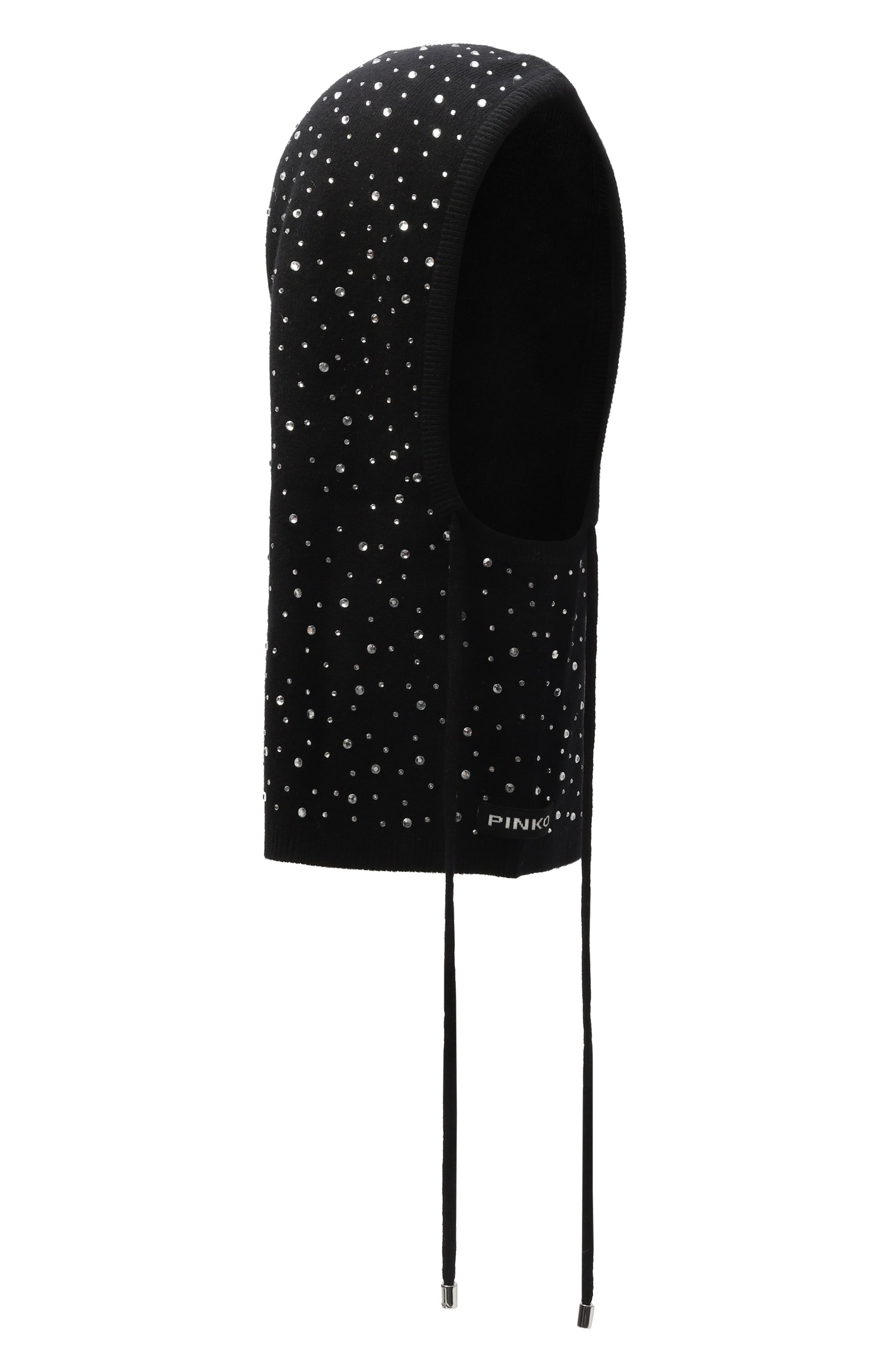 Шерстяной капор PINKO черного цвета по цене 15600 руб., арт. 106005/A2YY, фото 1 Шерстяной капор PINKO, арт. 106005/A2YY, фото 1