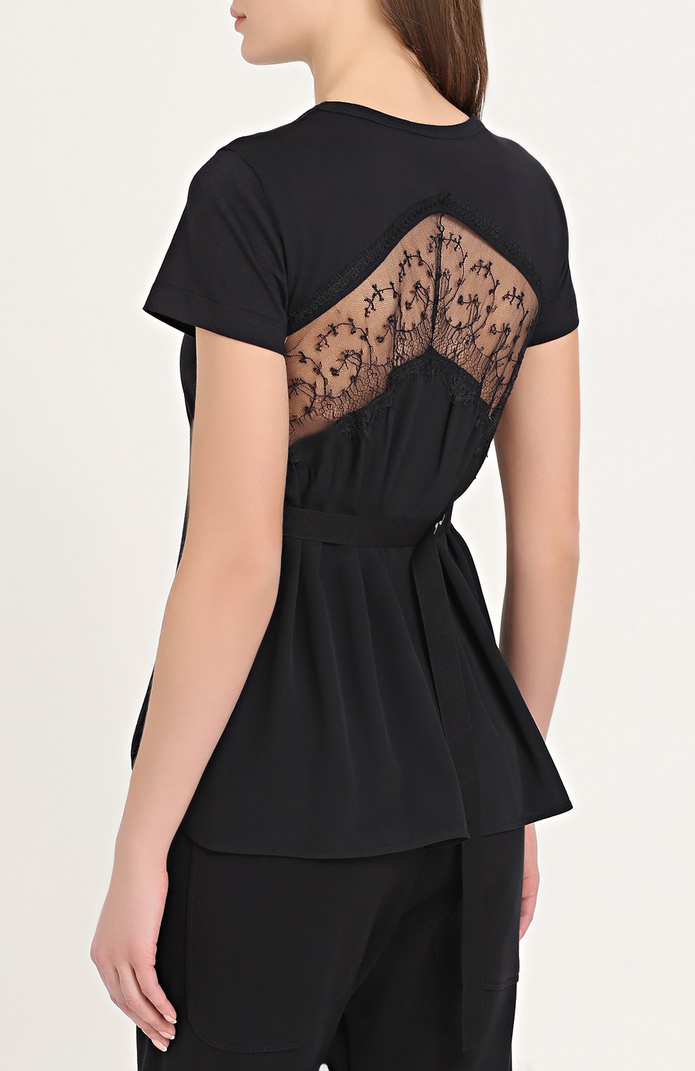 Футболка с кружевной отделкой на спинке и поясом N21, арт. N2S/F041/4157, фото 4