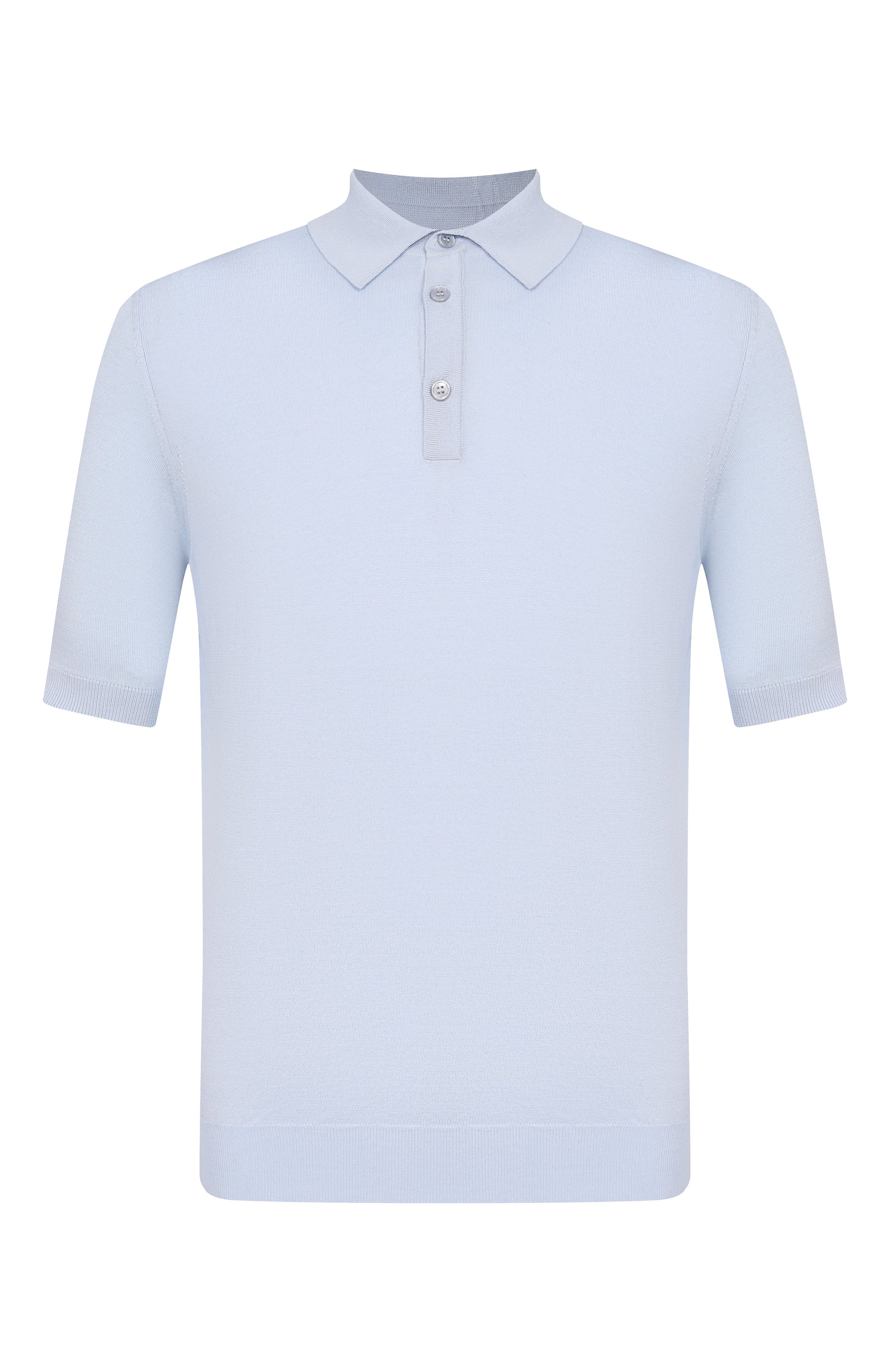 Поло из хлопка и шелка MVST голубого цвета по цене 97200 руб., арт. M26.CSM.K424/C0TT0N/SILK, фото 1 Поло из хлопка и шелка MVST, арт. M26.CSM.K424/C0TT0N/SILK, фото 1